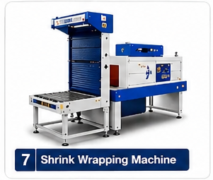 Shrink wrapping machine